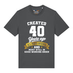 Created 40 Years Ago T-Shirt