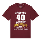 Created 40 Years Ago T-Shirt