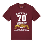 Created 70 Years Ago T-Shirt