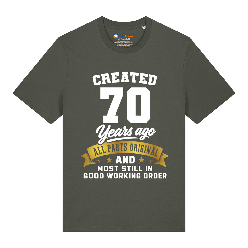 Created 70 Years Ago T-Shirt