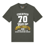 Created 70 Years Ago T-Shirt
