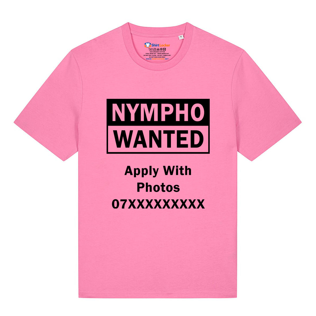 Nympho Wanted T-Shirt (Custom)