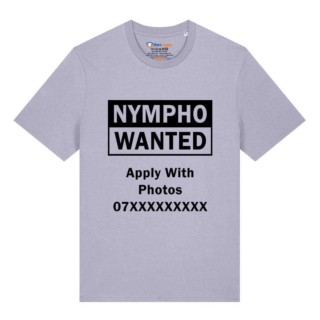 Nympho Wanted T-Shirt (Custom)
