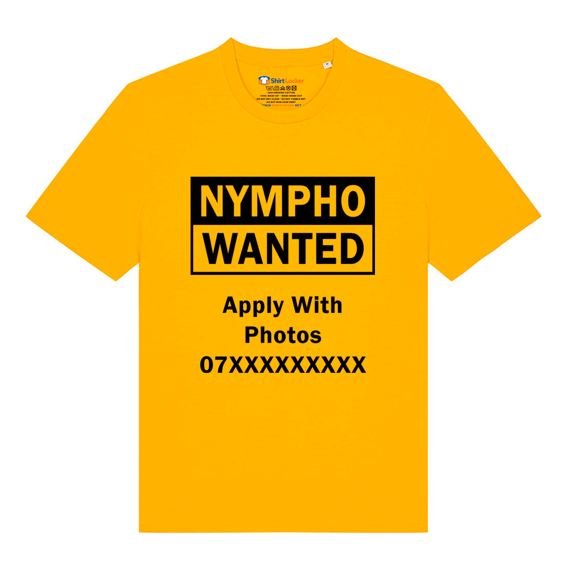 Nympho Wanted T-Shirt (Custom)