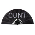 13-Inch ''Cunt'' Hand Fan (Black)
